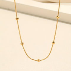 Bohemian Bead Chain Necklace Female Clavicle Chain
