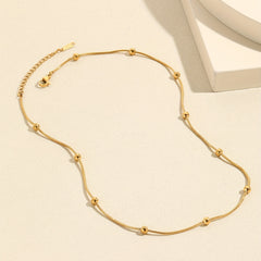 Bohemian Bead Chain Necklace Female Clavicle Chain