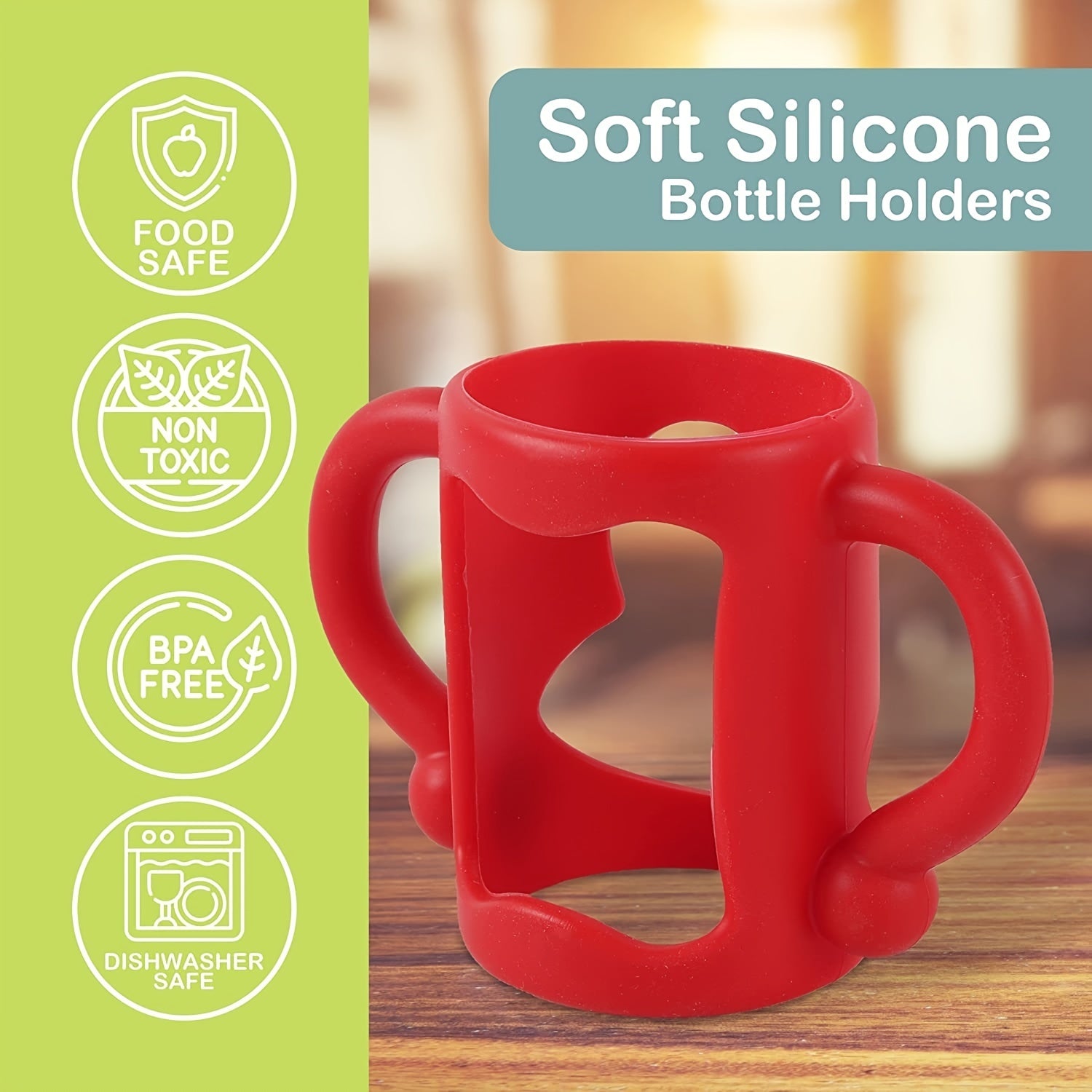 Silicone Bottle Handle for Narrow Baby Bottles BPA-Free