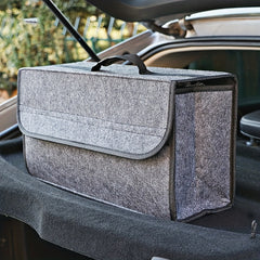 1pc Car Storage Box Felt Trunk Bag Foldable Car Storage Bag