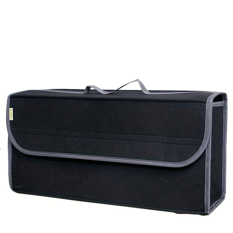 1pc Car Storage Box Felt Trunk Bag Foldable Car Storage Bag