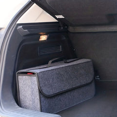 1pc Car Storage Box Felt Trunk Bag Foldable Car Storage Bag