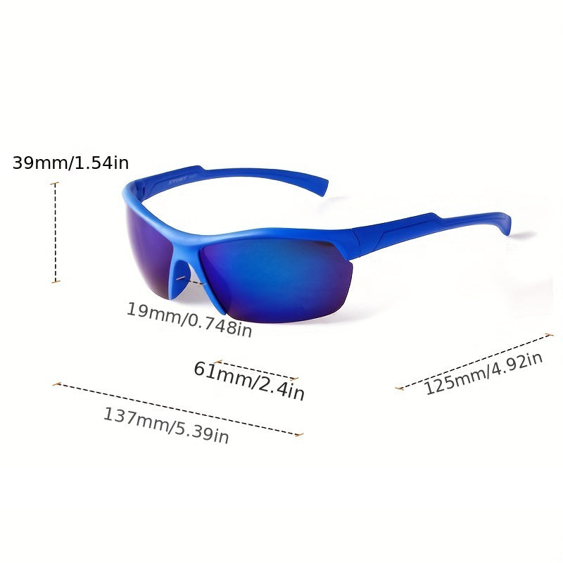 Men's Half Frame Sports Sunglasses UV 400