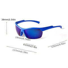 Men's Half Frame Sports Sunglasses UV 400