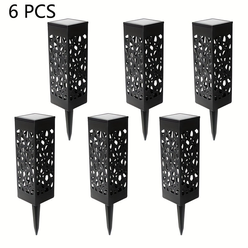 6pcs Solar Landscape Lights Waterproof Outdoor Lighting
