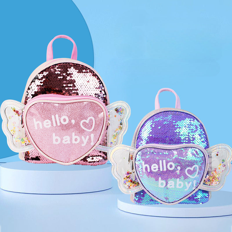 Sequin Children's Backpack - Colorful School Bag