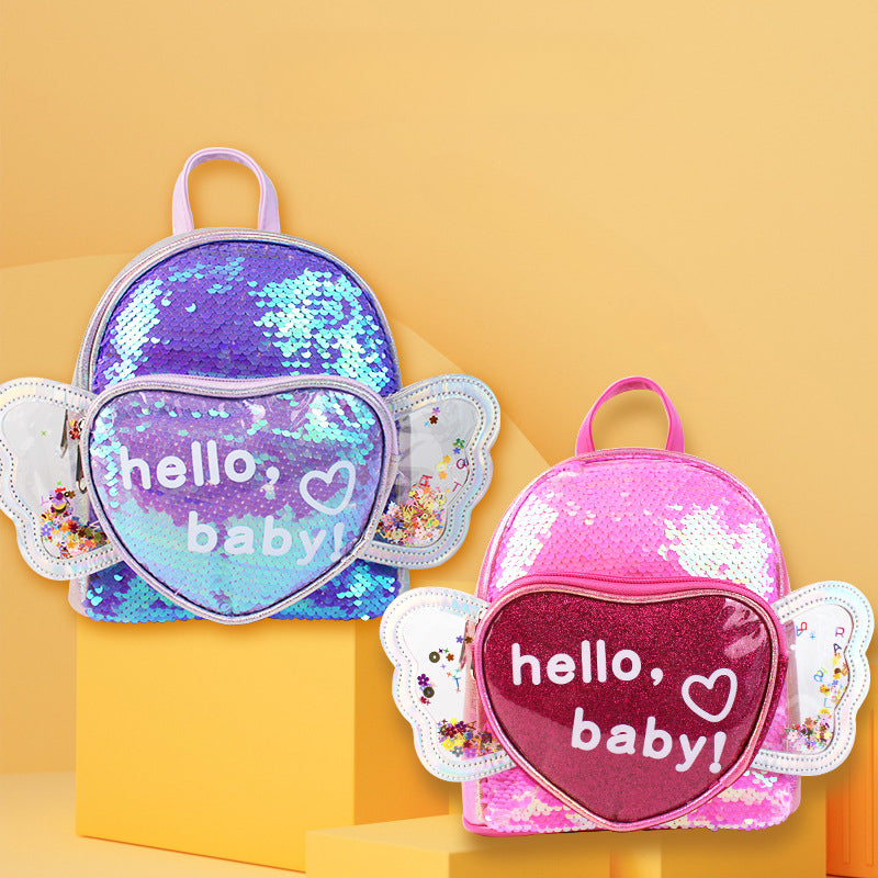 Sequin Children's Backpack - Colorful School Bag