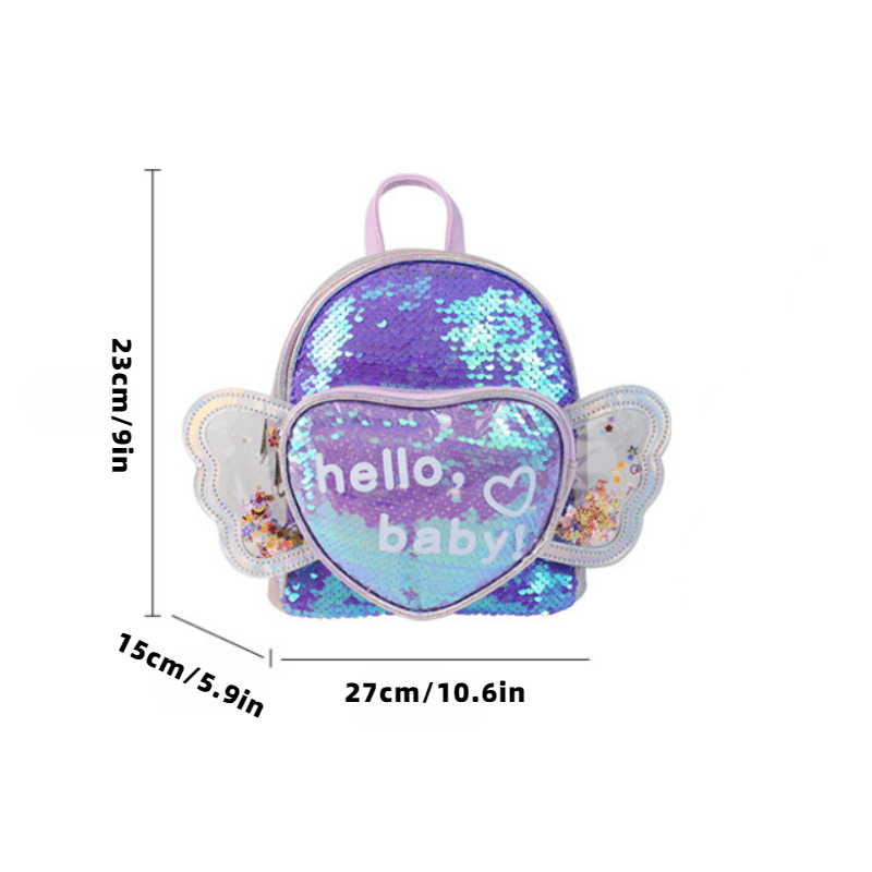 Sequin Children's Backpack - Colorful School Bag