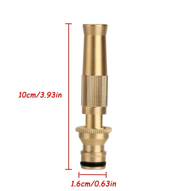 Adjustable Brass Hose Nozzle High Pressure Gun Car Washing Garden Watering