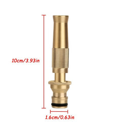 Adjustable Brass Hose Nozzle High Pressure Gun Car Washing Garden Watering