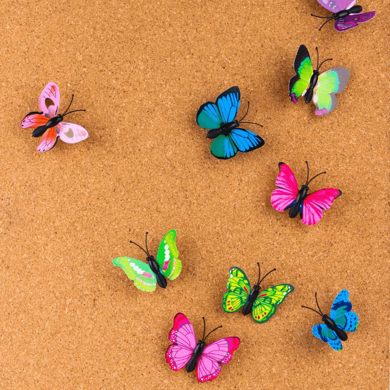 30pcs Butterfly Push Pins Cork Board Wall Decoration DIY