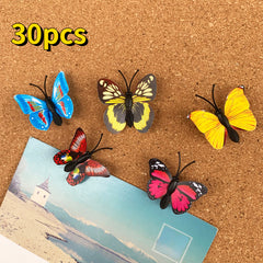 30pcs Butterfly Push Pins Cork Board Wall Decoration DIY