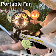 Rechargeable Baby Stroller Fan USB Small Folding Mini Ventilator