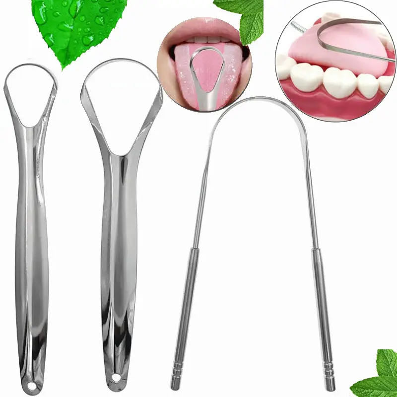 Metal Tongue Scraper Stainless Steel Cleaner