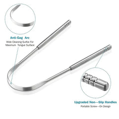 Metal Tongue Scraper Stainless Steel Cleaner