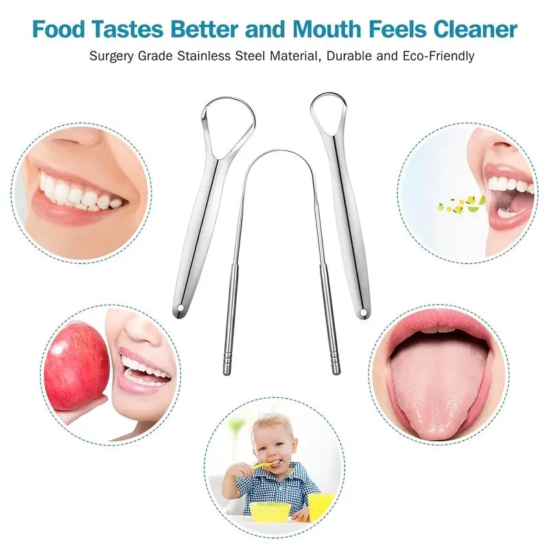 Metal Tongue Scraper Stainless Steel Cleaner
