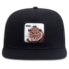 Unisex Breathable Baseball Cap With Lion Pattern