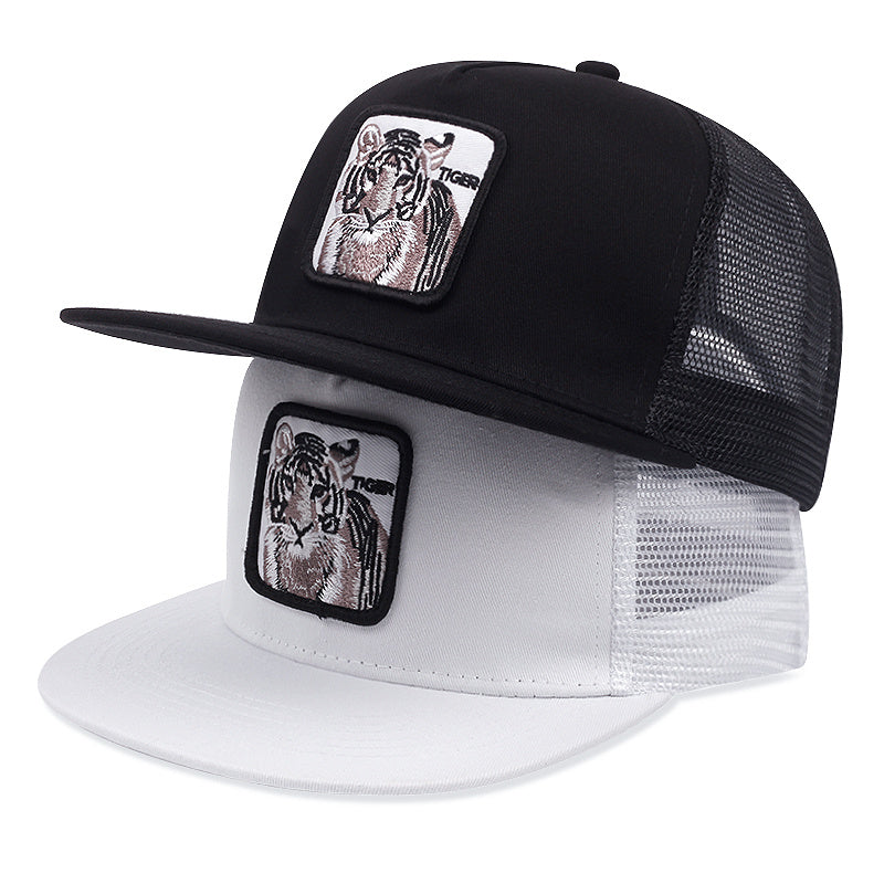 Unisex Lion Embroidery Adjustable Baseball Cap for Outdoor Sport