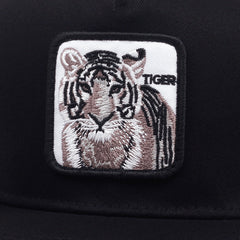 Unisex Lion Embroidery Adjustable Baseball Cap for Outdoor Sport