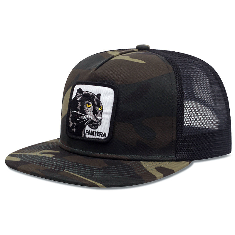 Unisex Sunshade Breathable Baseball Cap with Animal Painter