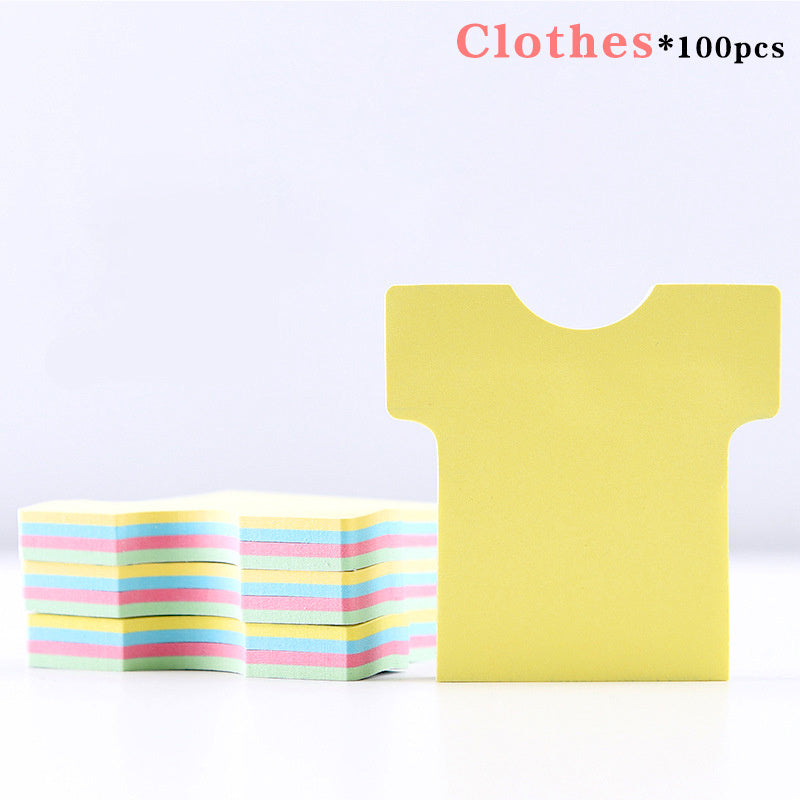 100pcs Creative Colour Sticky Notes Memo Pad Diary Stationary Flakes Scrapbook