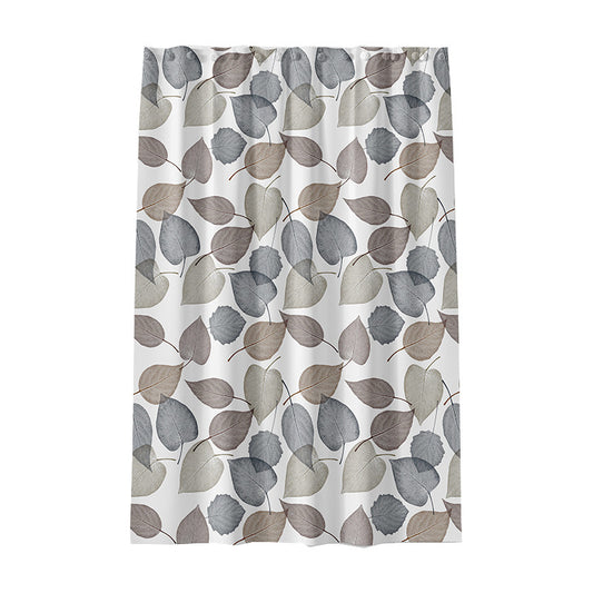 Waterproof Leaves Pattern Shower Curtain