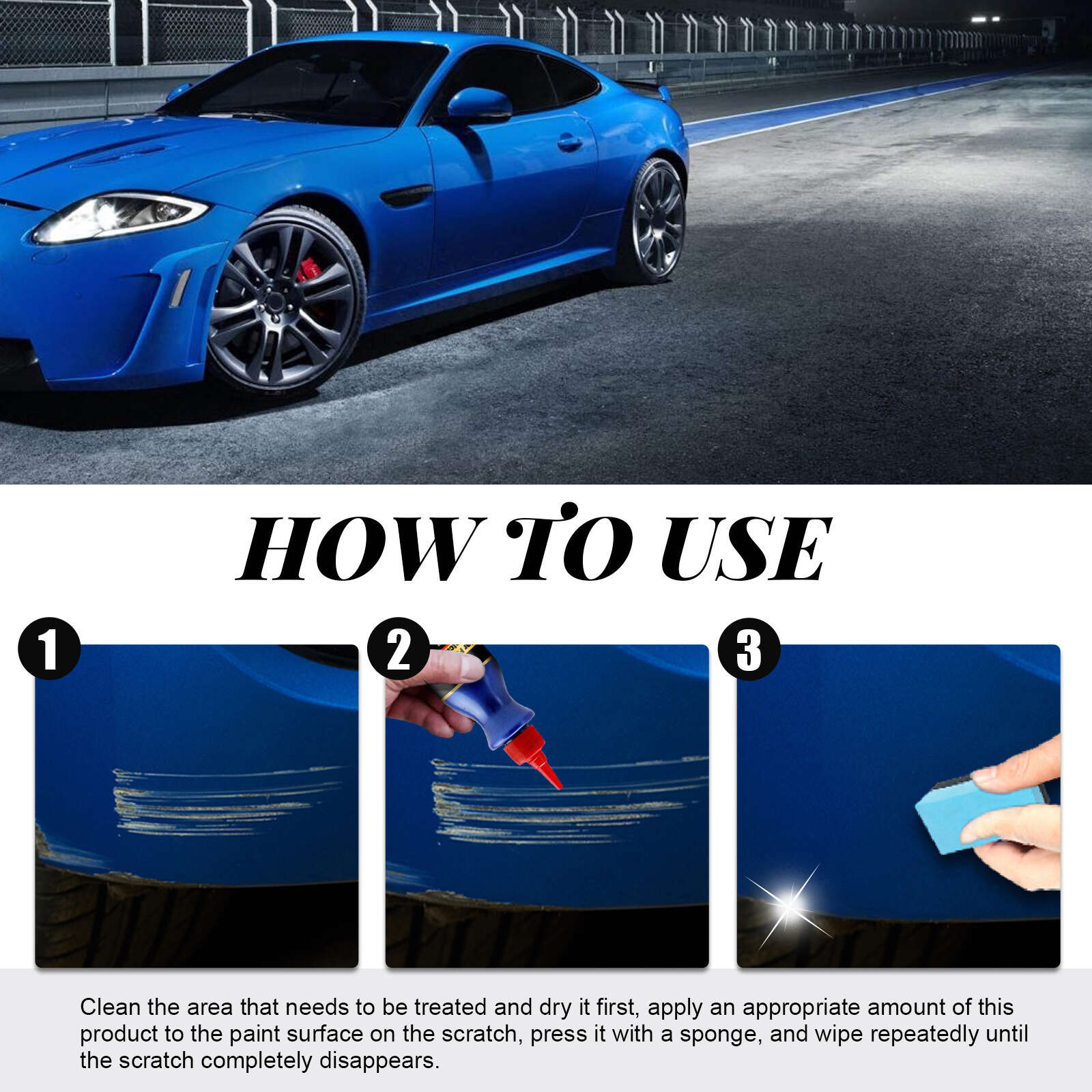Car Paint Scratch Repair Agent - Scratch Removal, Repair, Protect