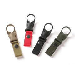 4pcs Hanging Buckles Nylon Water Bottle Hook Clips for Outdoor Camping