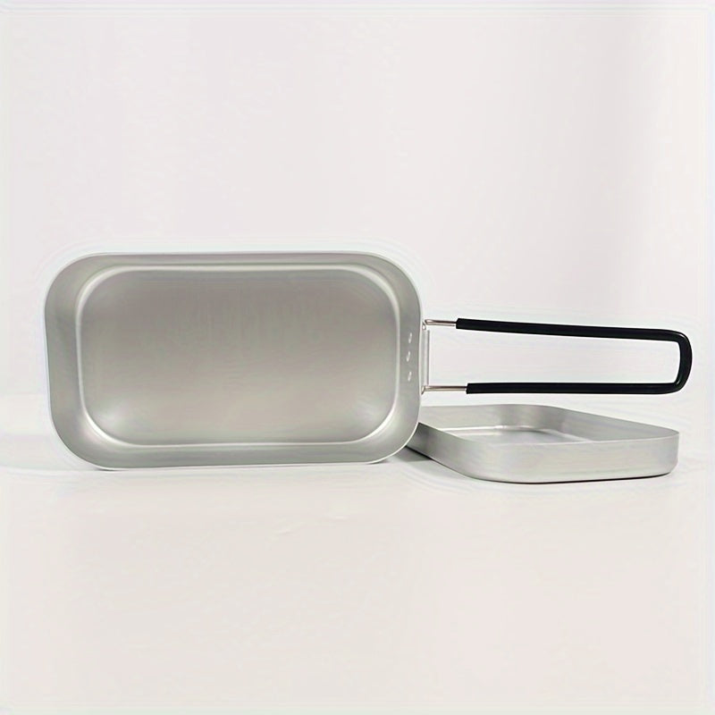 Aluminum Lunch Box Set Portable Foldable Heatable Bento Box