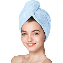 Soft Hair Drying Cap Coral Fleece Towel Absorbent Quick-drying Shower Cap