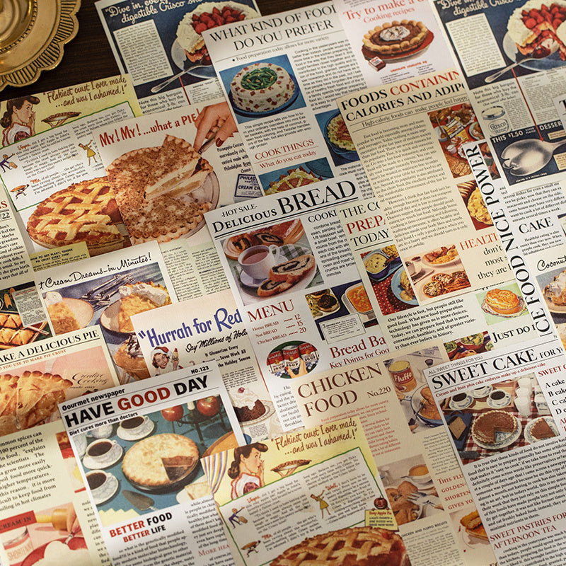 Vintage Scrapbook Paper Pack - 60pcs, Junk Journal Supplies