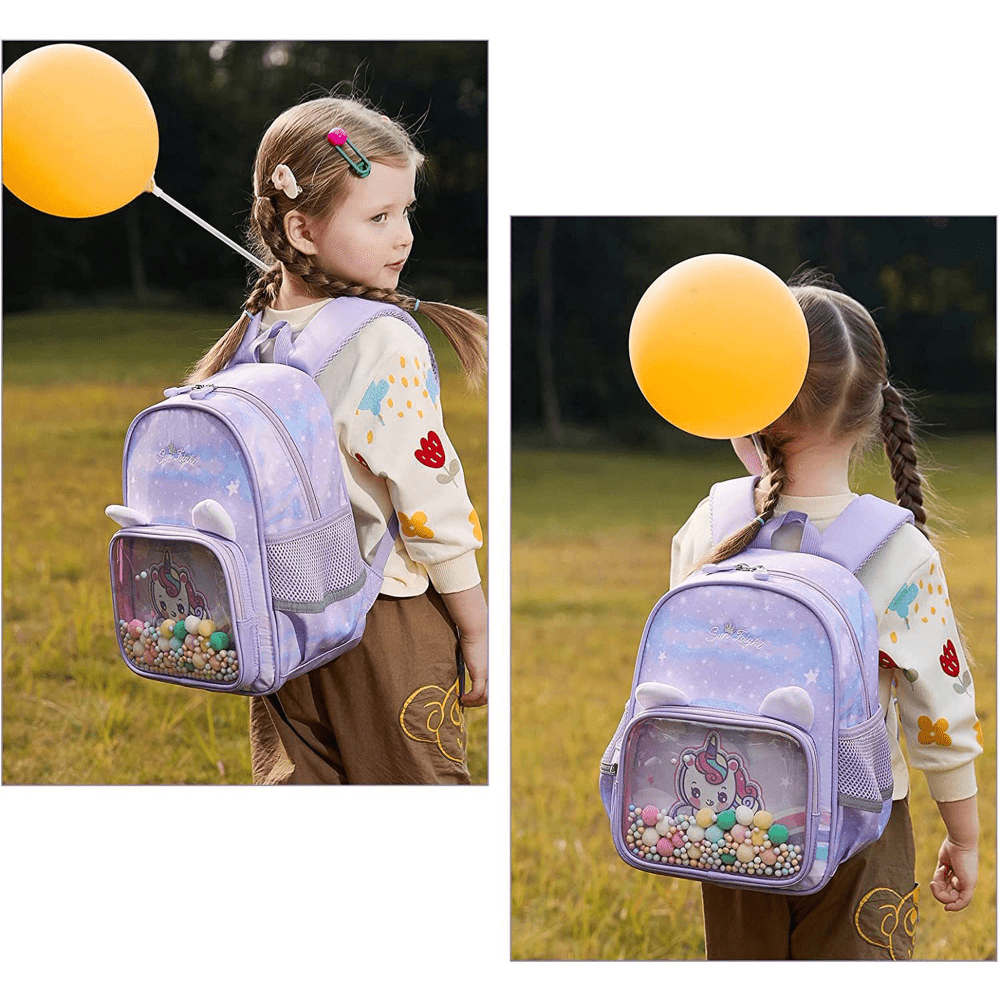 Preschool Mini Backpacks For Girls Boys Clear School Bag Waterproof Rucksack