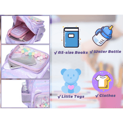 Preschool Mini Backpacks For Girls Boys Clear School Bag Waterproof Rucksack