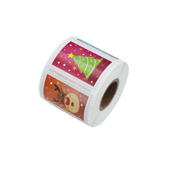 500pcs Christmas Cartoon Self-Adhesive Sealing Sticker Roll