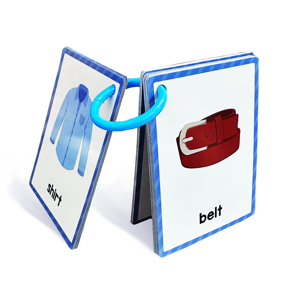 15 Clothing Flashcards for Kids - Educational Vocabulary Cards for Boys