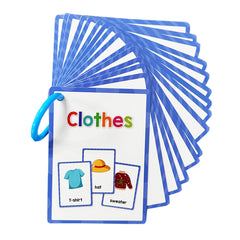 15 Clothing Flashcards for Kids - Educational Vocabulary Cards for Boys