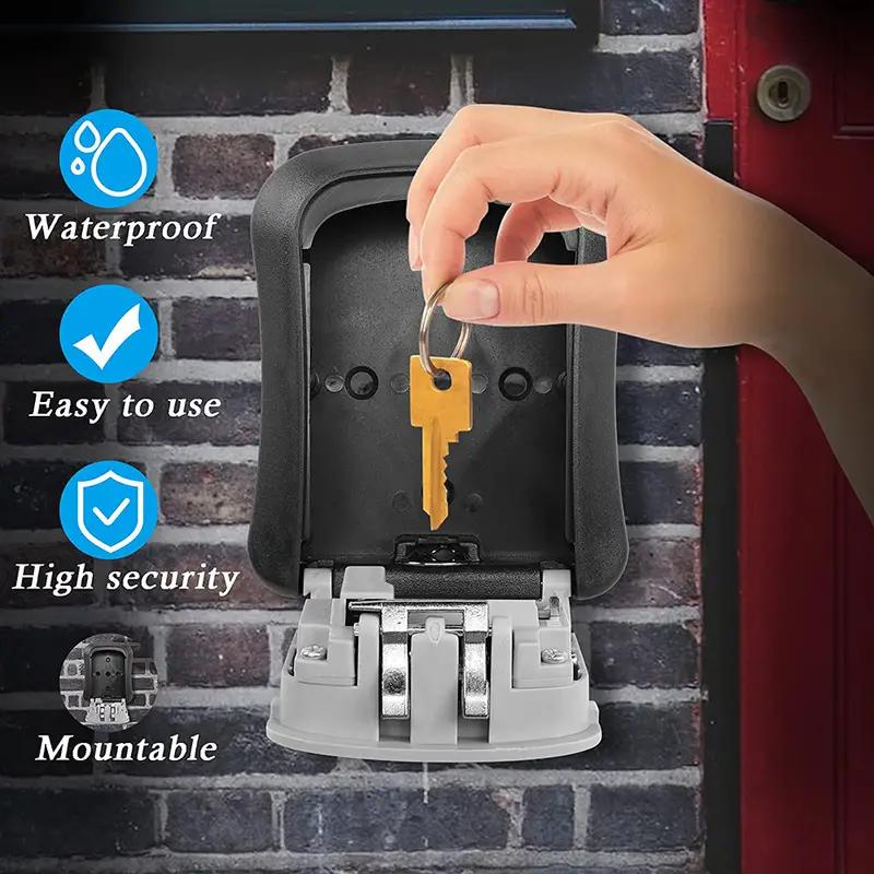 Portable Combination Lockbox For House and Car Keys