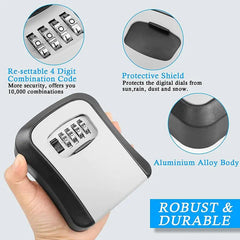 Portable Combination Lockbox For House and Car Keys