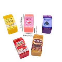 Mini Milk Box Fruit & Milk Decorative Gadget Food Game Model Prop
