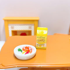 Mini Milk Box Fruit & Milk Decorative Gadget Food Game Model Prop