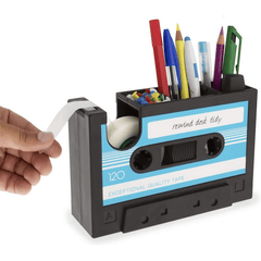 Retro Cassette Desktop Storage Pen Holder Tape Holder Office Stationery