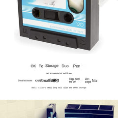 Retro Cassette Desktop Storage Pen Holder Tape Holder Office Stationery