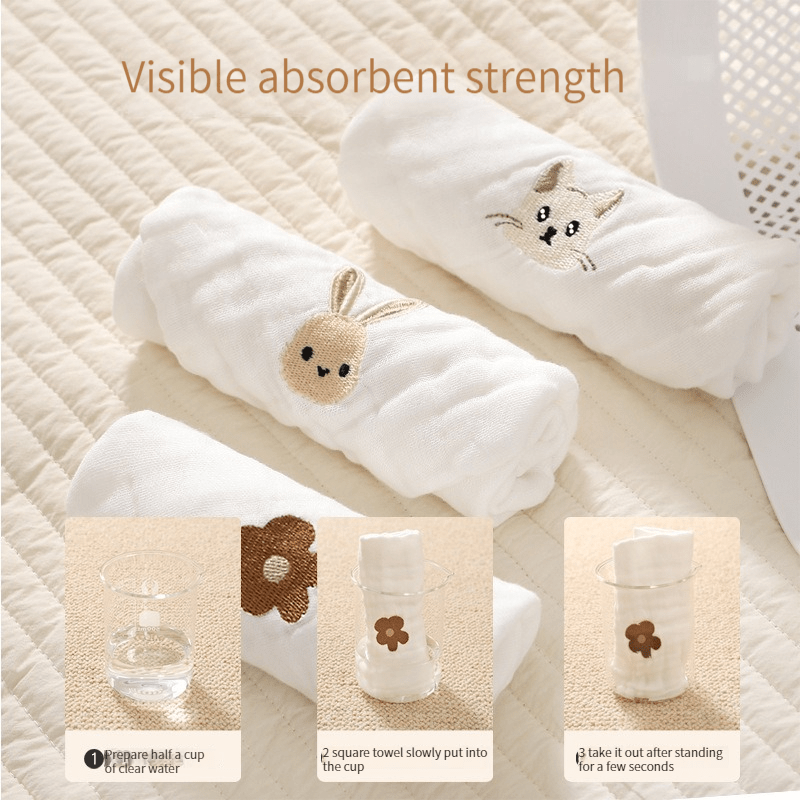 Summer Baby Drooling Towel, High Value, Thin, 6-Layer Gauze