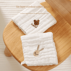 Summer Baby Drooling Towel, High Value, Thin, 6-Layer Gauze