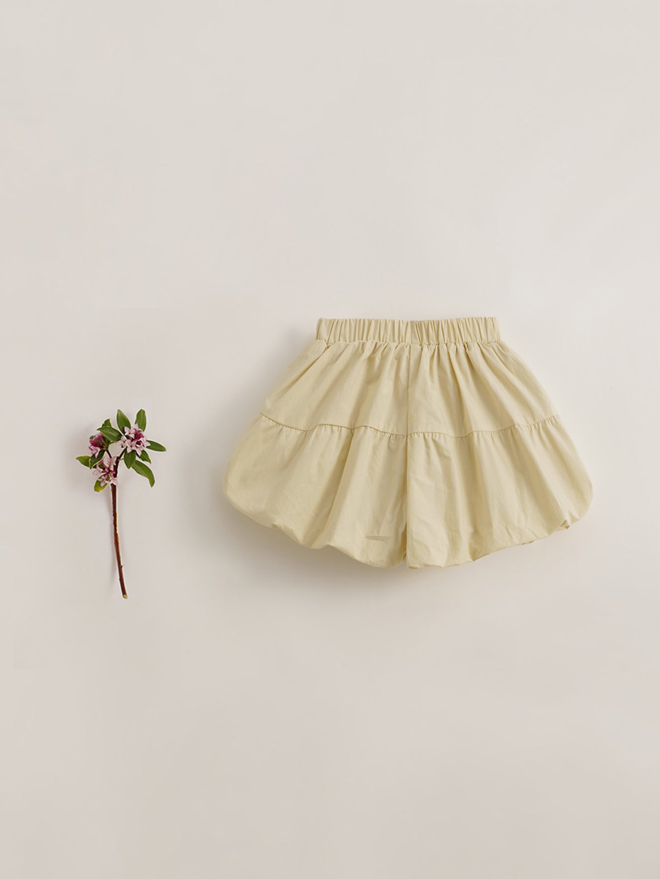 MARC&JANIE Girls Baggy Fit Bubble Shorts French Style Round Hemline Kids Summer