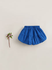 MARC&JANIE Girls Baggy Fit Bubble Shorts French Style Round Hemline Kids Summer