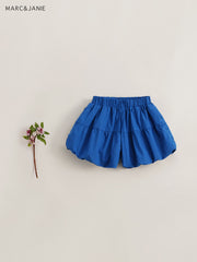 MARC&JANIE Girls Baggy Fit Bubble Shorts French Style Round Hemline Kids Summer