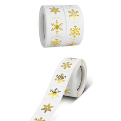 500pcs Merry Christmas Snowman Elk Sticker Roll Gift Decoration