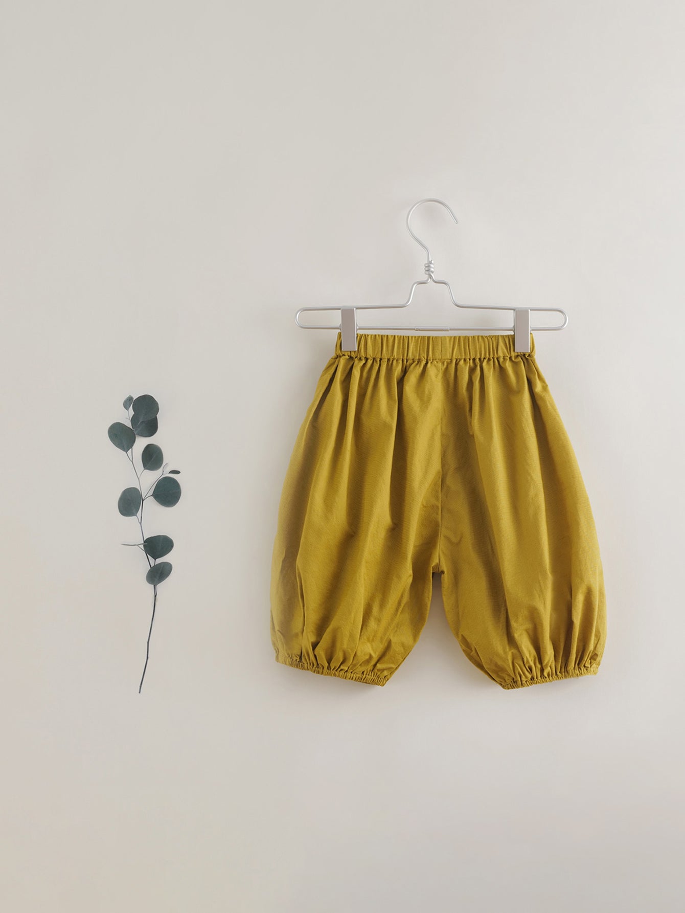MARC&JANIE Girls Linen Capris Elastic Waist Cropped Pants