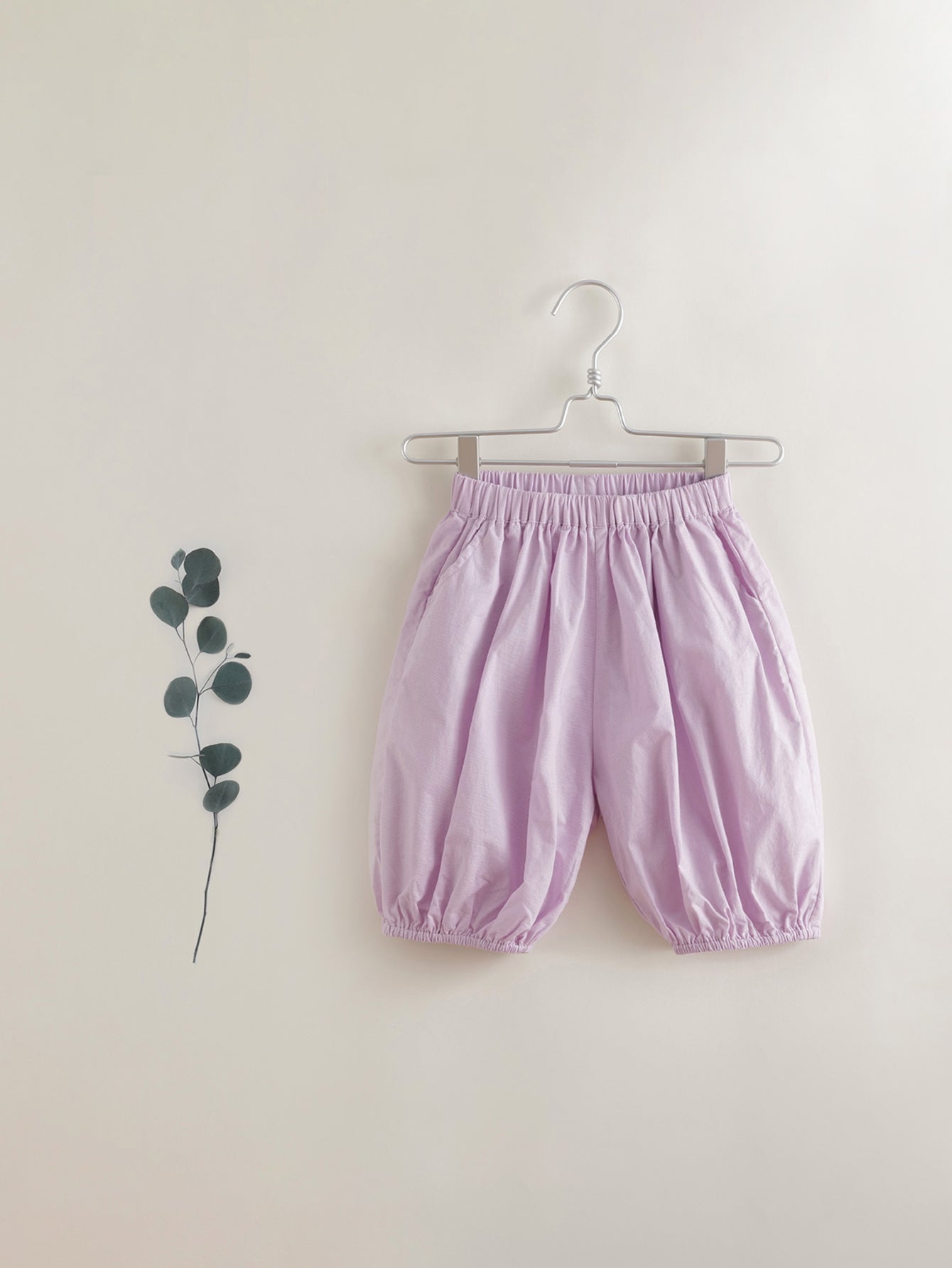 MARC&JANIE Girls Linen Capris Elastic Waist Cropped Pants
